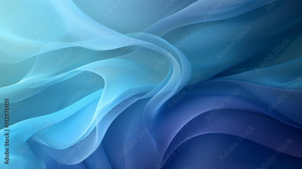 Abstract wave pattern in shades of blue and teal Abstract wave pattern in shades of blue and teal