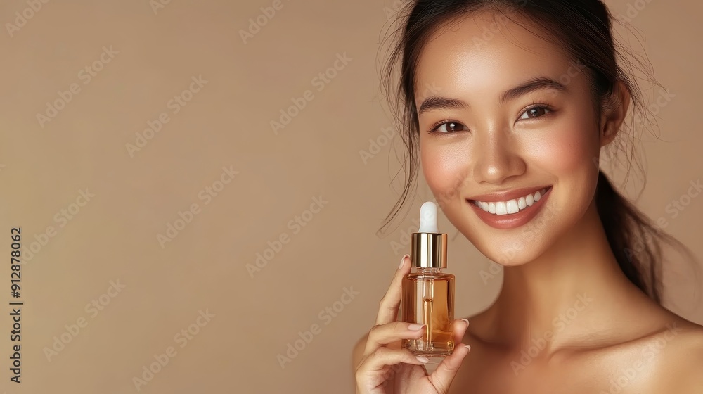 Fototapeta premium Radiant Skin Care with Facial Oil