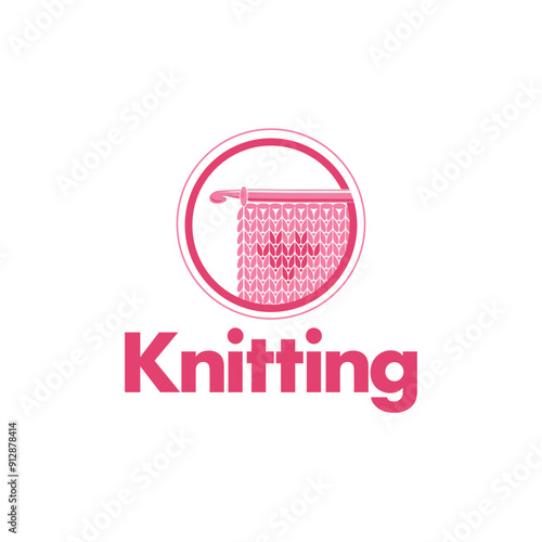 knitting logo template