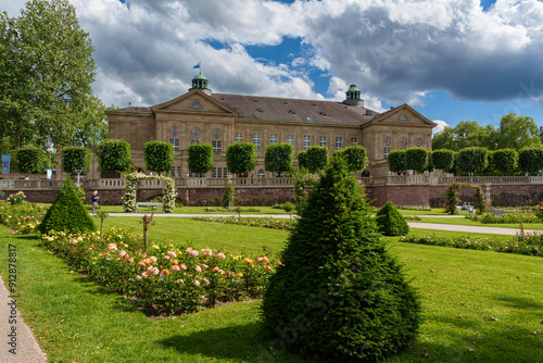 Kurpark und Rosengarten im Staatsbad Bad Kissingen, Unterfranken, Franken, Bayern, Deutschland photo