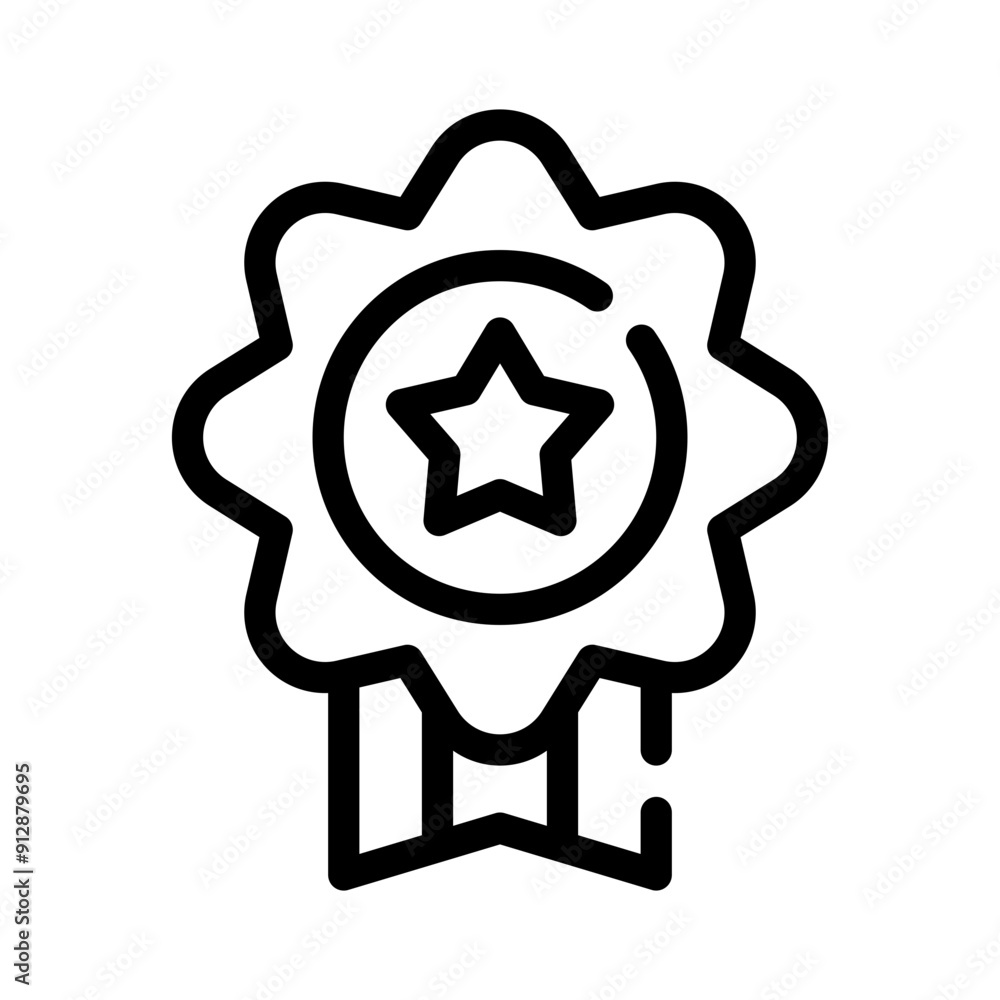 ribbon line icon ribbon line icon