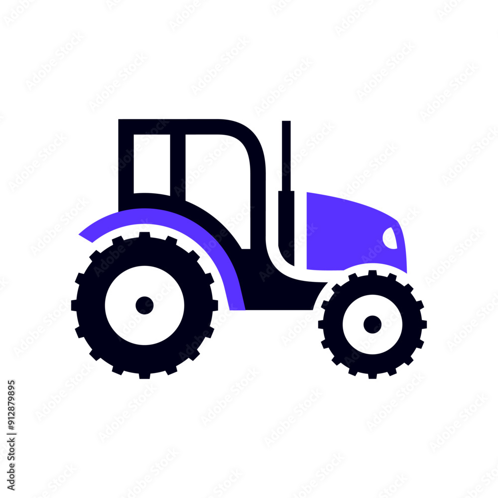 Obraz premium Transport flat icon, square shape
