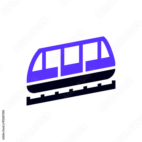 Transport flat icon, square shape