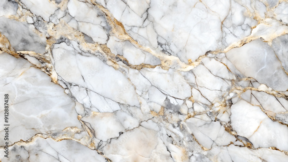Elegant White Marble Texture with Gold Veins Elegant White Marble Texture with Gold Veins
