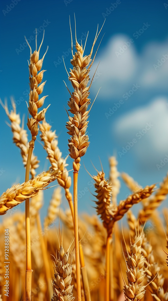 field of yellow wheat, blue sky, Ukraine, banner copy space. Day of National Flag, Unity, Constitution, Ukrainian Statehood, Independence, Defenders Defendresses, Armed Forces field of yellow wheat, blue sky, Ukraine, banner copy space. Day of National Flag, Unity, Constitution, Ukrainian Statehood, Independence, Defenders Defendresses, Armed Forces
