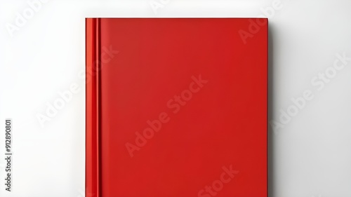 red book isolated on white | mockup