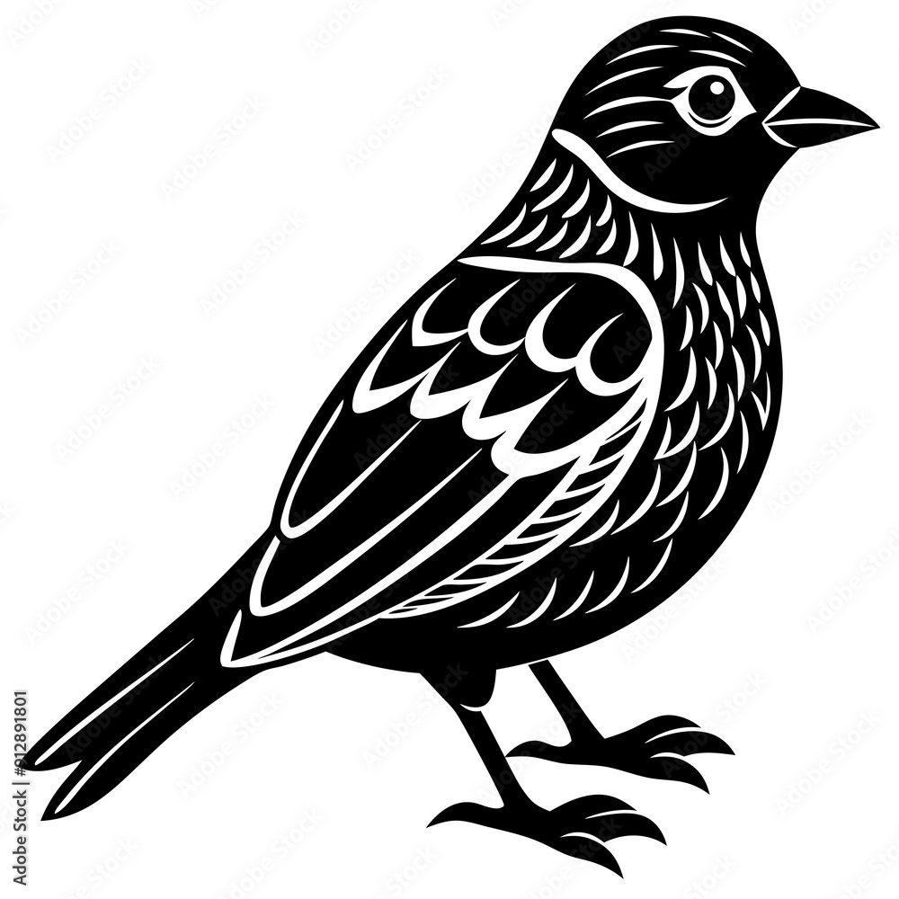 sketch of a bird vector illustration sketch of a bird vector illustration