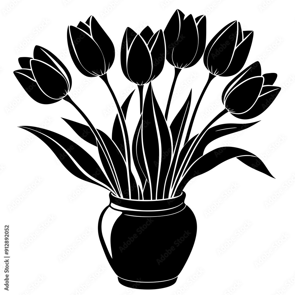 bouquet of tulips in vase bouquet of tulips in vase