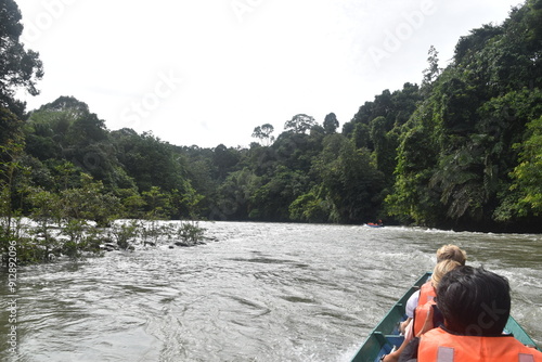 The Abode river luxury eco tent safari lodge in Ulu Temburong National Park in Brunei photo