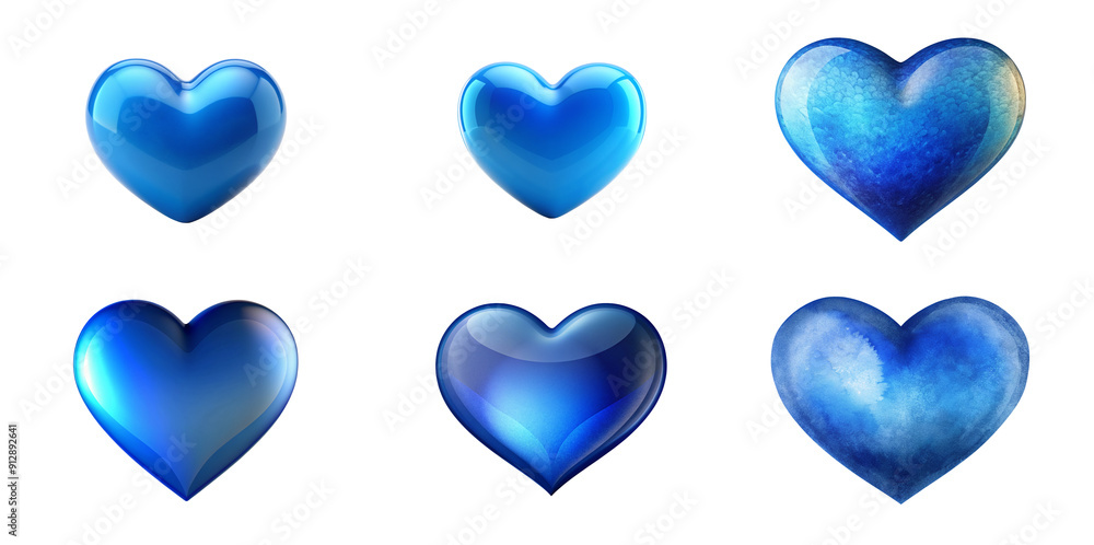 Fototapeta premium Heart Isolated on Transparent Background