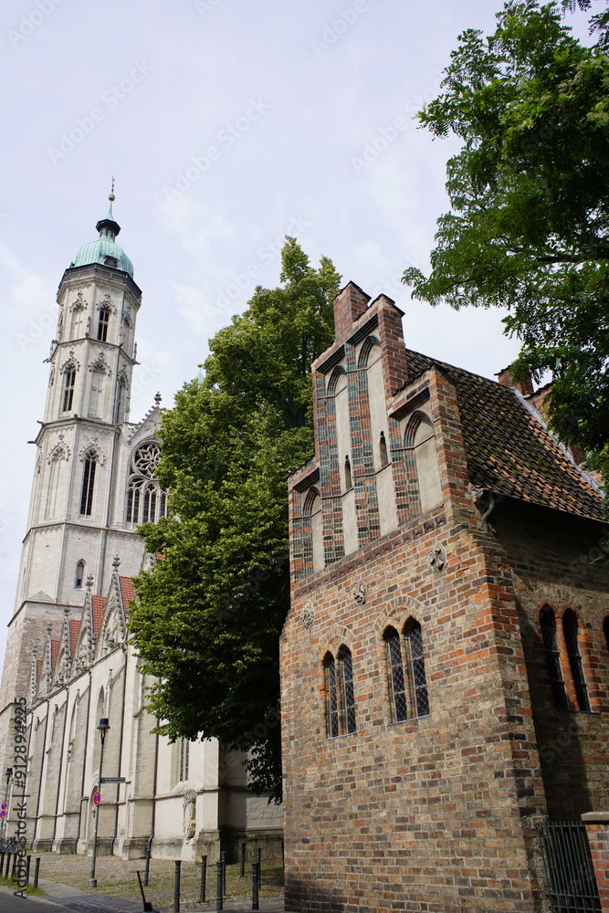 The Liberei, also called Liberey or Andreana, in Braunschweig is considered the oldest free-standing library building north of the Alps. Built between 1412 and 1422. Germany. The Liberei, also called Liberey or Andreana, in Braunschweig is considered the oldest free-standing library building north of the Alps. Built between 1412 and 1422. Germany.