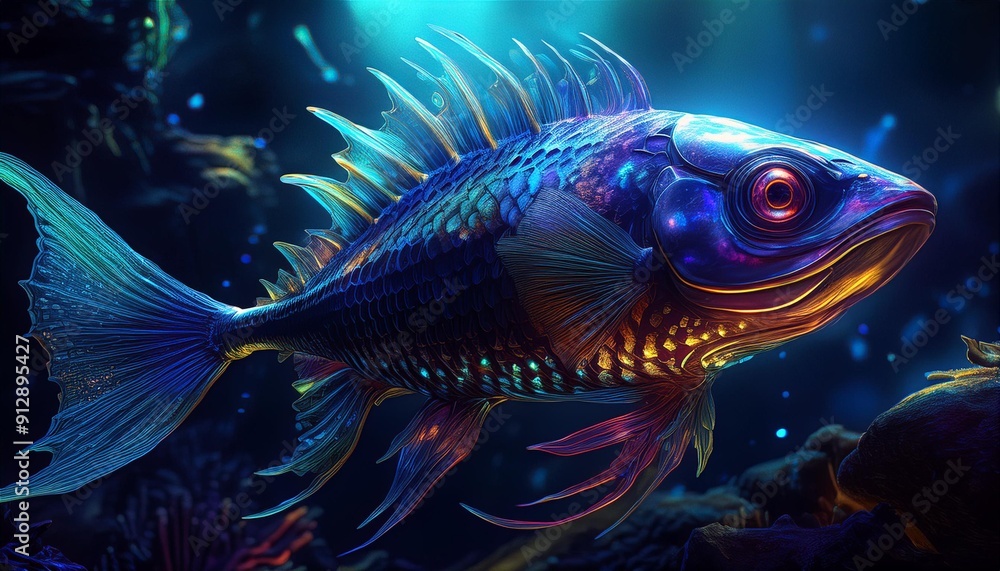 Fototapeta premium fish in aquarium