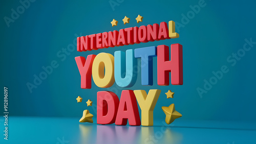 3d International youth day banner