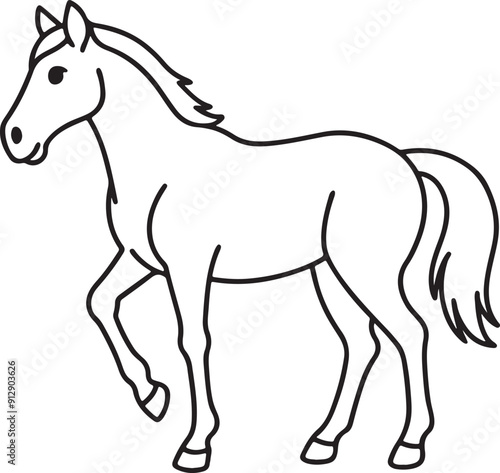 create a horse vectore.eps
