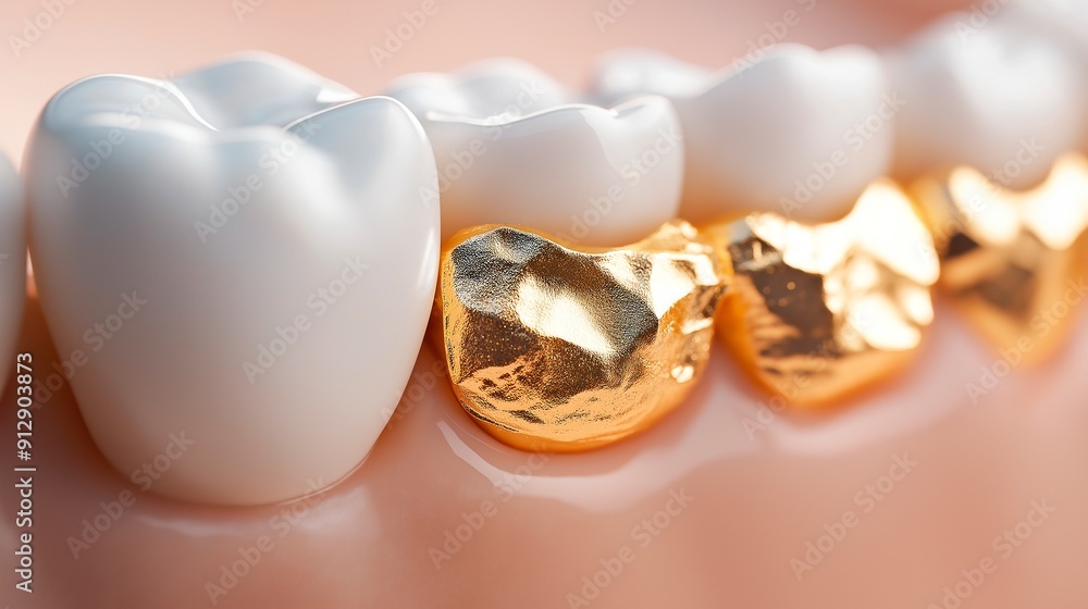 Gold teeth and gums Gold teeth and gums