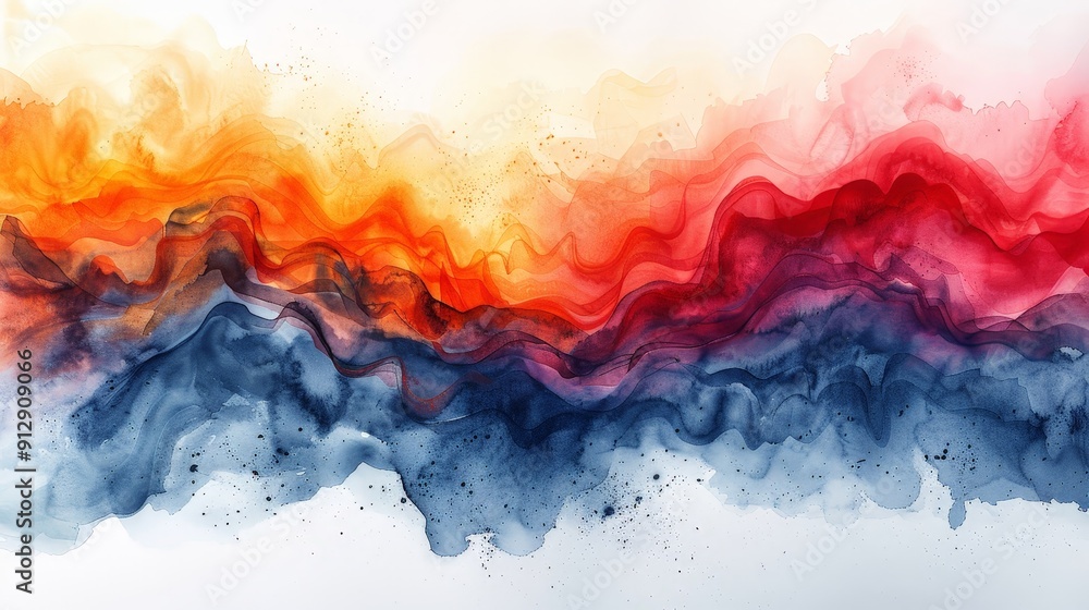 Artistic watercolor background with splashes Artistic watercolor background with splashes