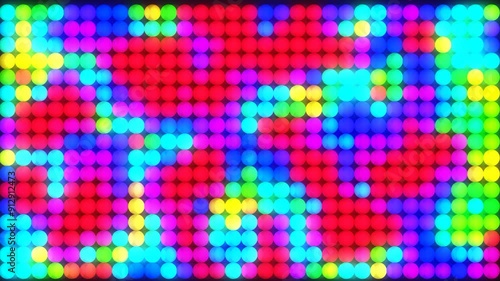 Wallpaper Mural multi-colored glowing balls. video animation Torontodigital.ca