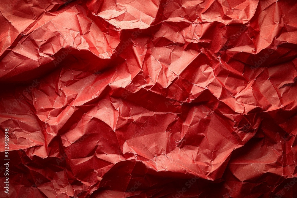 Blank red crumpled and creased paper poster texture background Blank red crumpled and creased paper poster texture background