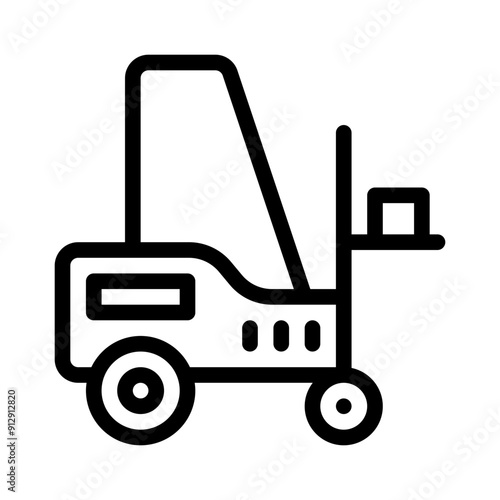 forklift line icon