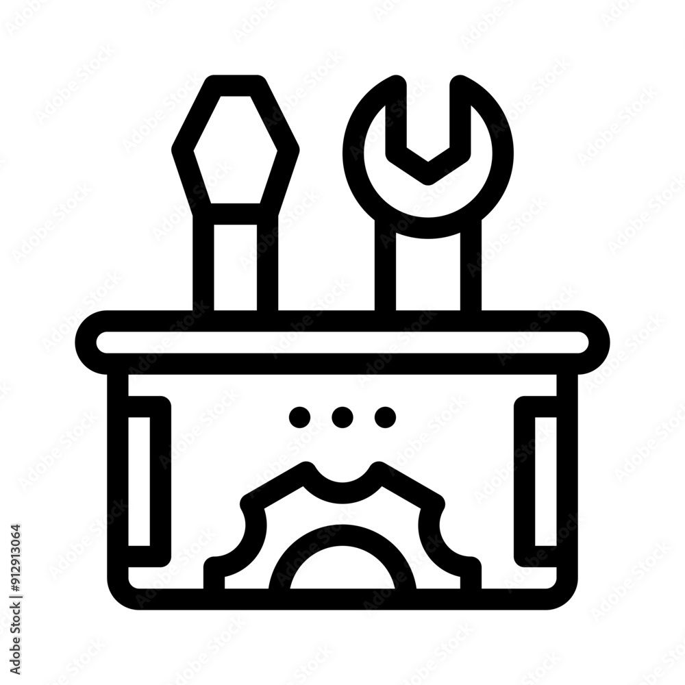 toolbox line icon toolbox line icon