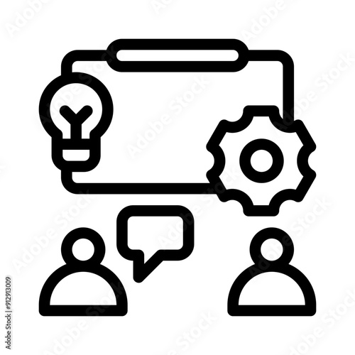 workshop line icon