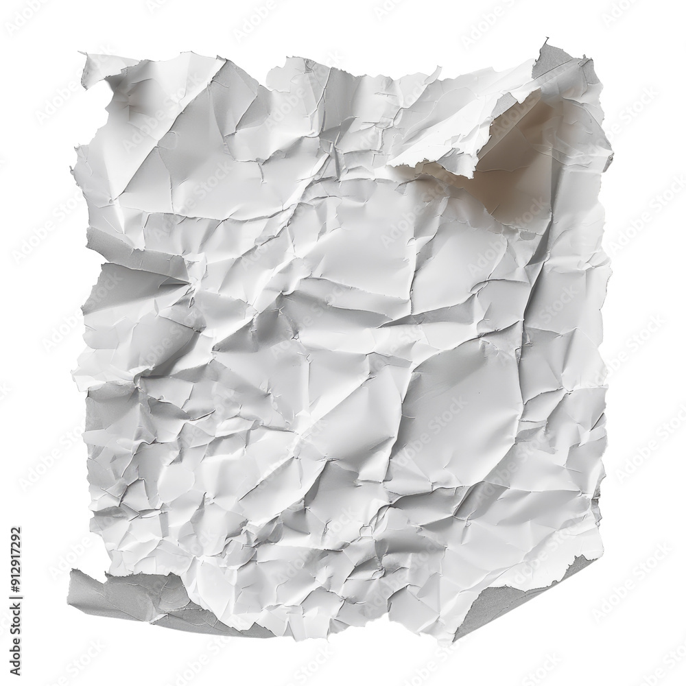 Textured Scrap of Paper Isolated on Transparent or White Background, PNG Textured Scrap of Paper Isolated on Transparent or White Background, PNG