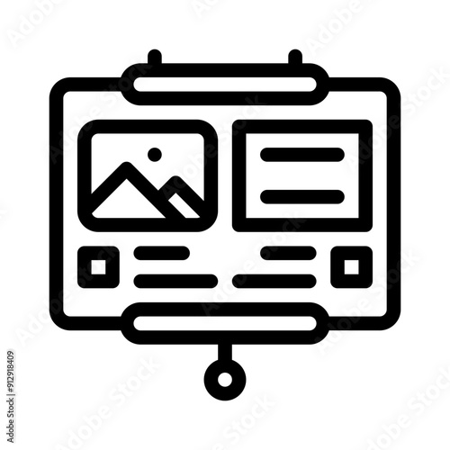 storyboard line icon