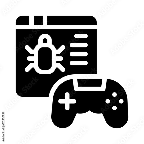 bug glyph icon