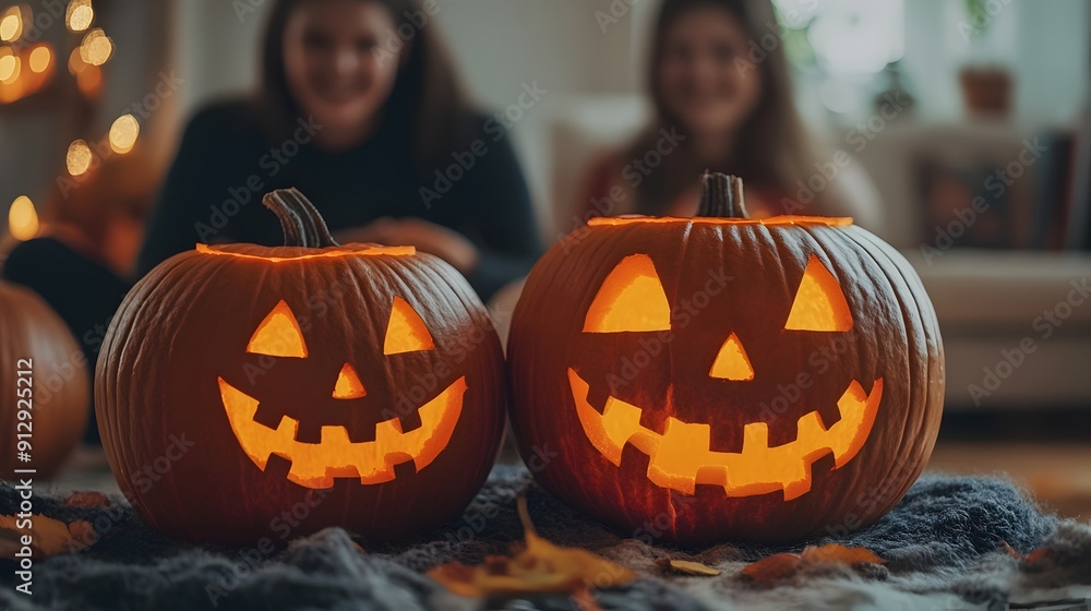 Parent Leading Halloween Storytime with Spooky but Fun Tales in Cozy,Warm Home Parent Leading Halloween Storytime with Spooky but Fun Tales in Cozy,Warm Home