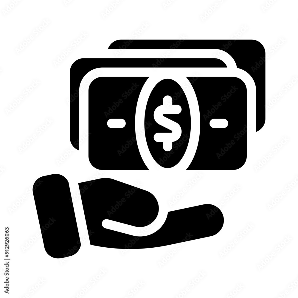 banknote glyph icon banknote glyph icon