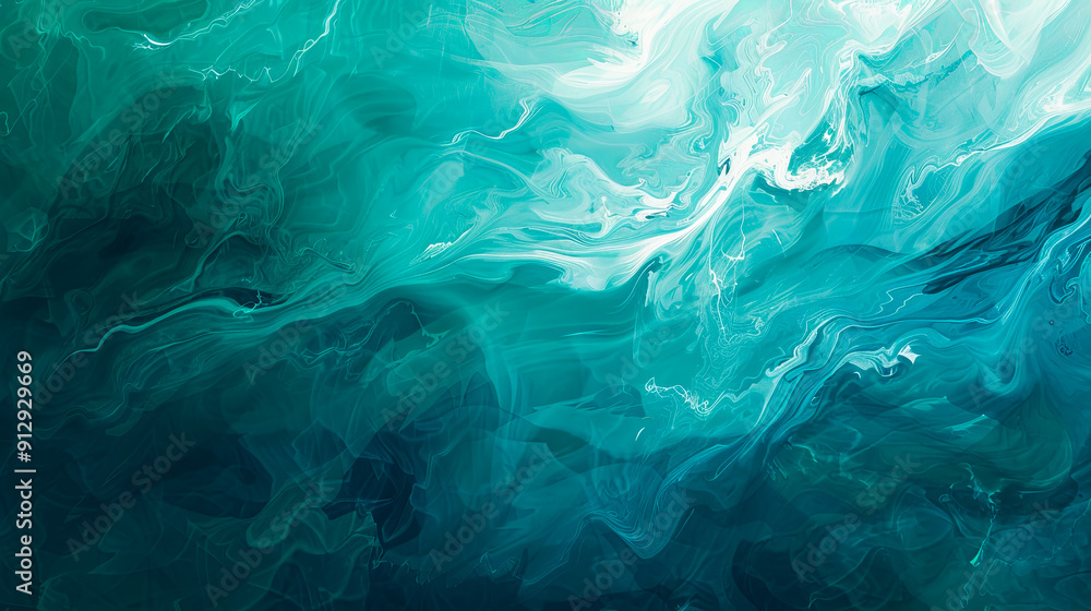 Abstract fluid art background ocean teal green color white streaks liquid marble effect acrylic paint flow art Abstract fluid art background ocean teal green color white streaks liquid marble effect acrylic paint flow art