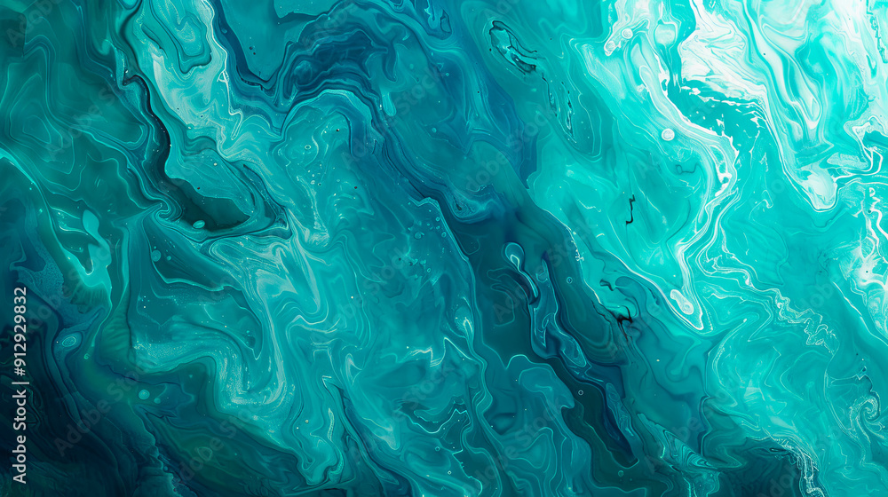 Abstract fluid art background green turquoise colors liquid marble acrylic painting on canvas free flowing paints modern art Abstract fluid art background green turquoise colors liquid marble acrylic painting on canvas free flowing paints modern art