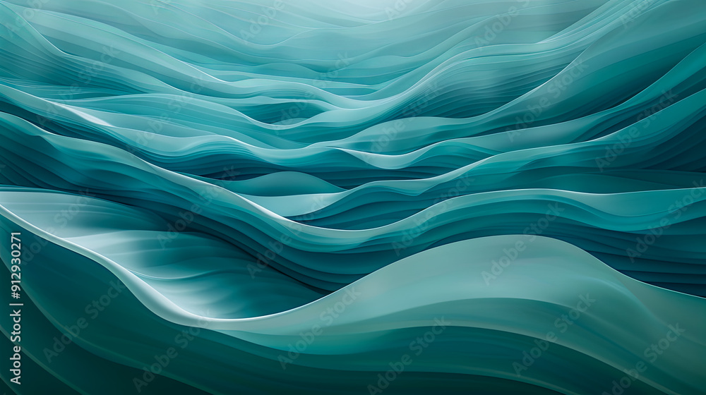 Abstract turquoise waves background liquid smooth curve decoration elegant flow modern bright color wallpaper Abstract turquoise waves background liquid smooth curve decoration elegant flow modern bright color wallpaper