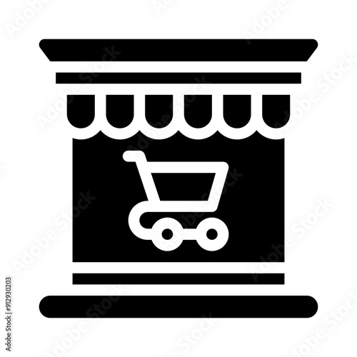 e commerce glyph icon