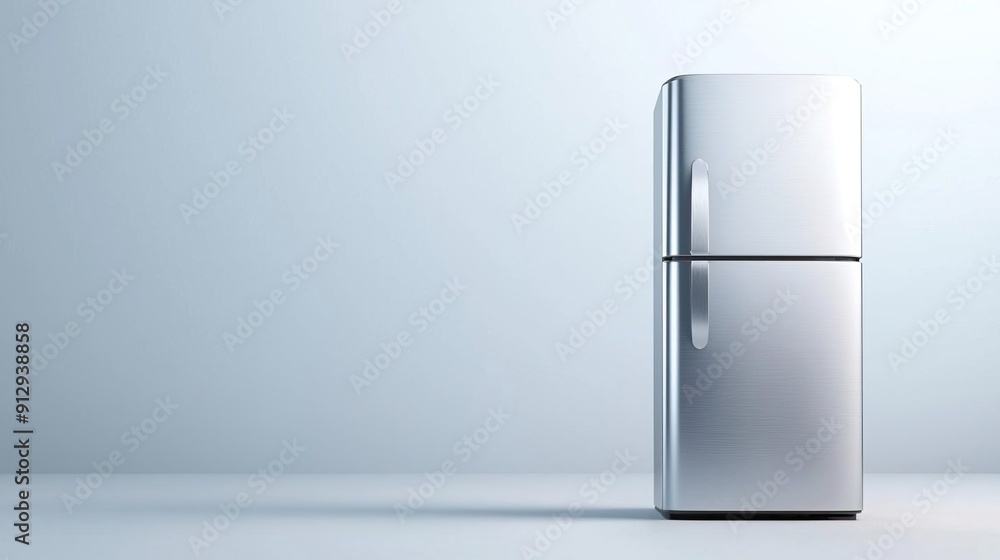 Create a chrome effect design for a modern appliance line, emphasizing smooth and reflective surfaces Create a chrome effect design for a modern appliance line, emphasizing smooth and reflective surfaces