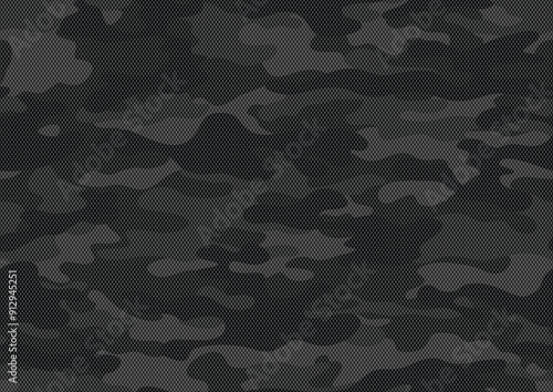 
Camouflage black pattern seamless trendy gray dark background