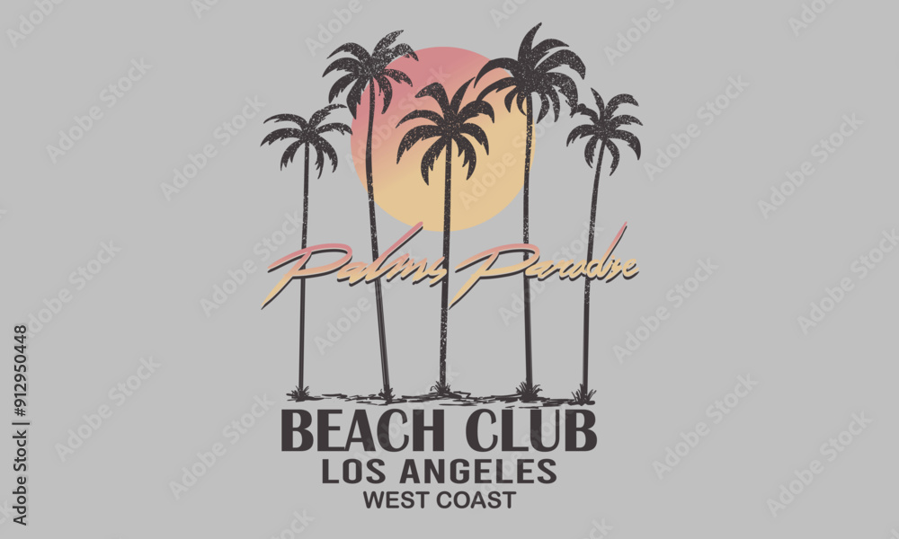 Sunshine paradise graphic print design. Enjoy beach life. Summer vibes artwork. Palm beach club design. Sunshine paradise graphic print design. Enjoy beach life. Summer vibes artwork. Palm beach club design.