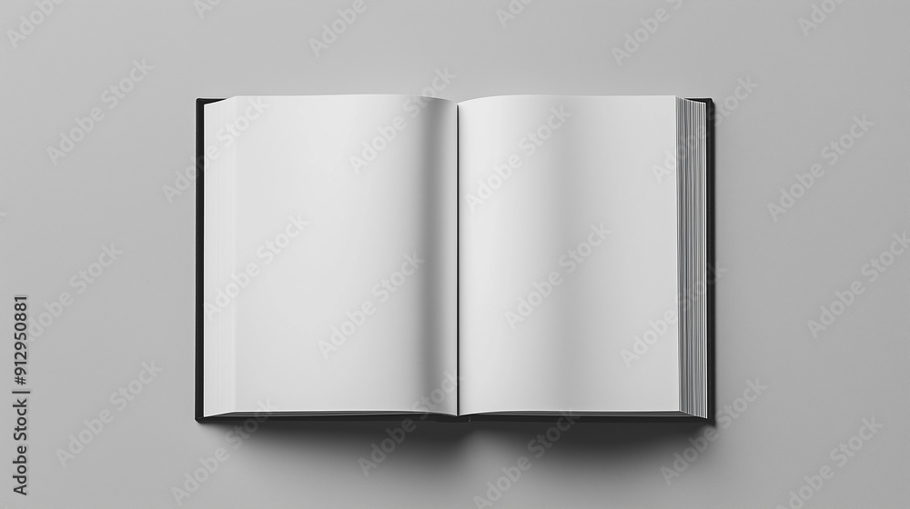 Open book with blank pages mockup Open book with blank pages mockup