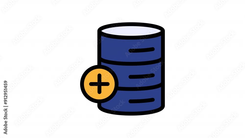Data Add Icon Animation Alpha Data Add Icon Animation Alpha