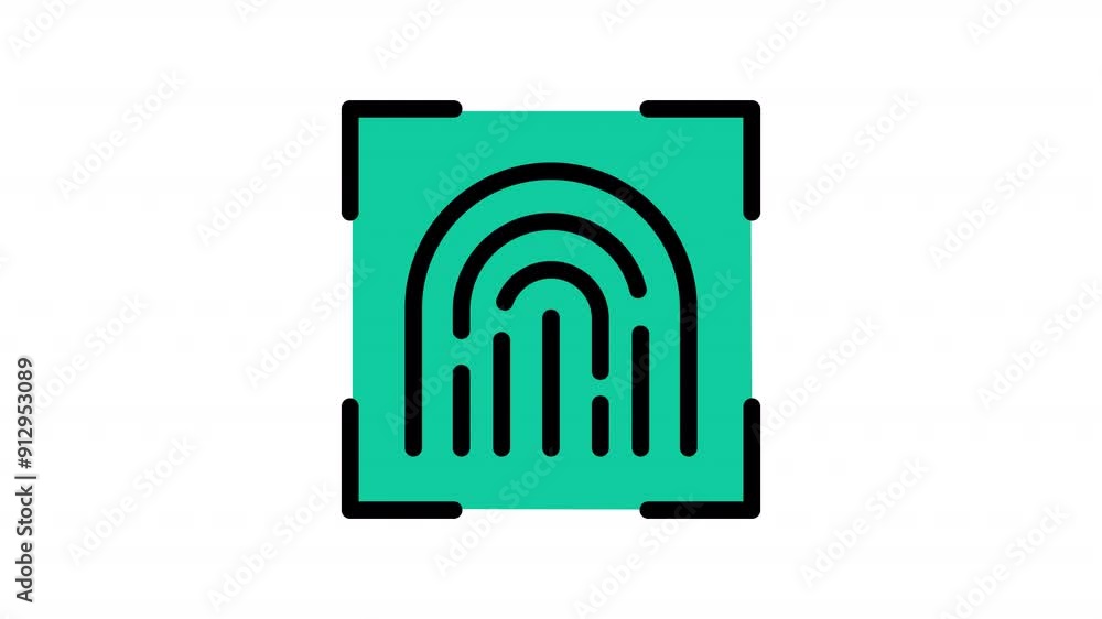 Fingerprint Icon Animation Alpha Fingerprint Icon Animation Alpha