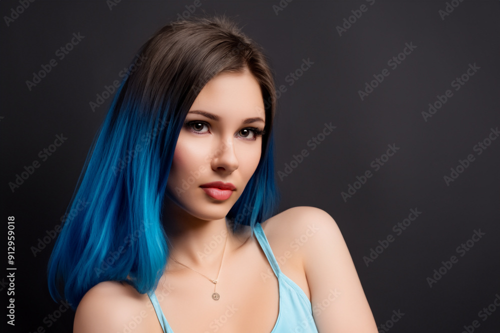 A girl with bright hair and . Face model woman concept. A girl with bright blue hair and . A girl with bright blue hair lifestyle and. A girl with bright hair and . Face model woman concept. A girl with bright blue hair and . A girl with bright blue hair lifestyle and.