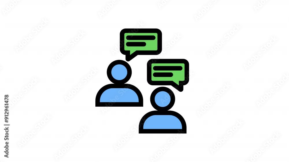 Conversation Icon Animation Alpha Conversation Icon Animation Alpha