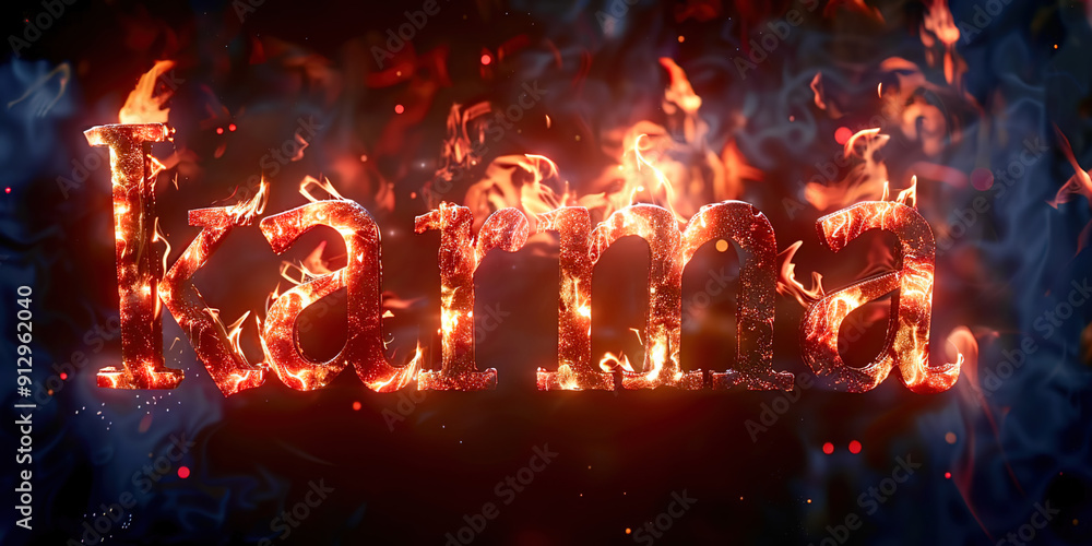 The burning word of the karma The burning word of the karma
