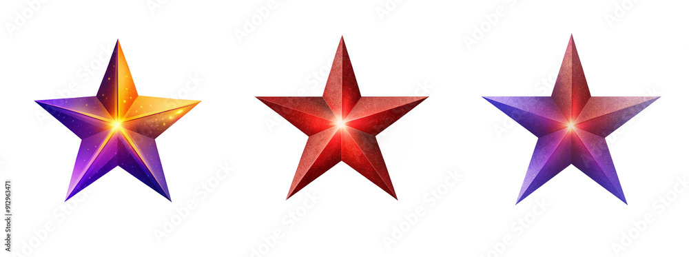 Bright Shining Star on Transparent Background Bright Shining Star on Transparent Background
