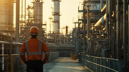 Internal promotional images of advanced petrochemical industry factories, photo