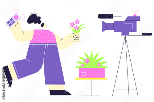 Video blog about plants