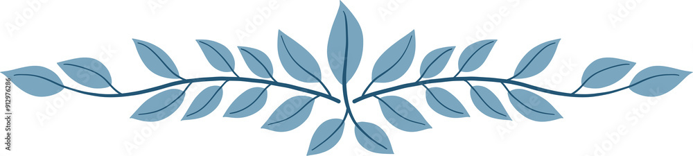 Floral and flower frame divider illustration.