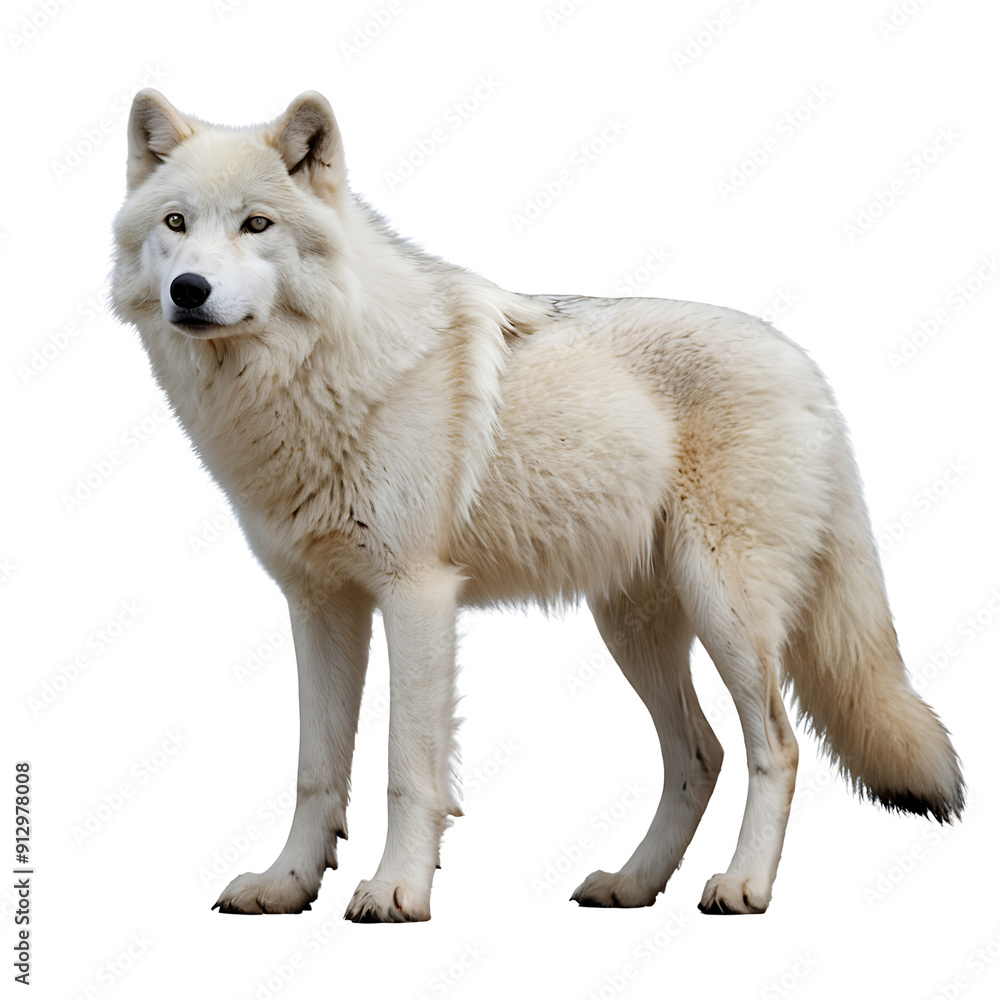 Obraz premium wolf isolated on white background
