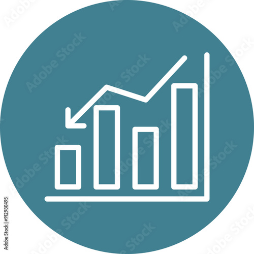 loss Vector Line White Circles Multicolors