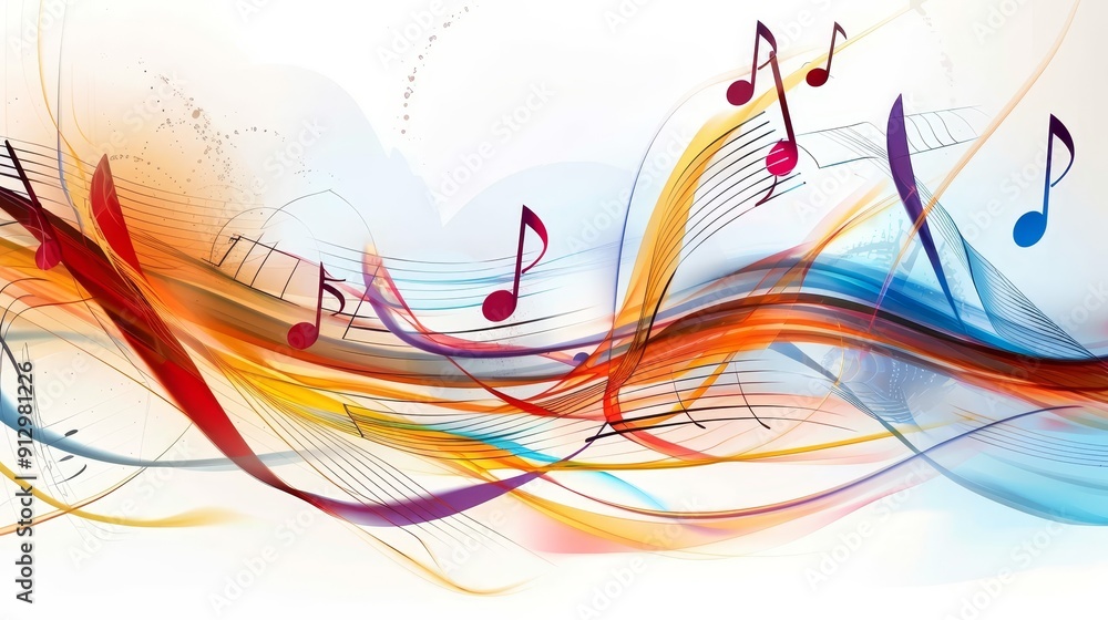 Abstract Musical Waves, Abstract, Music, Flow, Design, Colorful Abstract Musical Waves, Abstract, Music, Flow, Design, Colorful